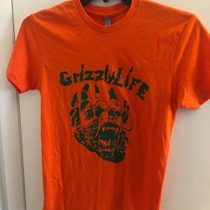 Mens XS orange Next Level short sleeved shirt